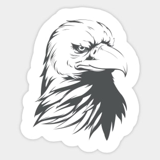 Bald Eagle Silhouette Sticker